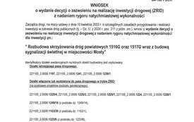 Mosty skrzyżowanie złożenie wniosku