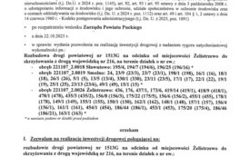 Żelistrzewo do DW216 - decyzja ZRID