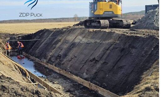 Postęp prac na drodze Dębki – Odargowo