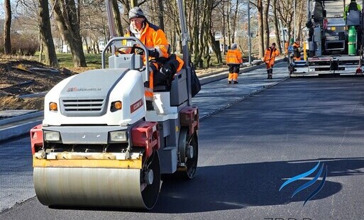 Postęp prac przy przebudowie ul. 10 Lutego w Pucku