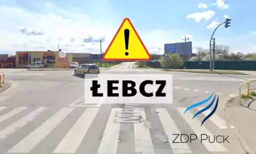 Zdjęcie do Remont skrzyżowania w Łebczu &ndash; dwudniowe utrudnienia w ruchu!