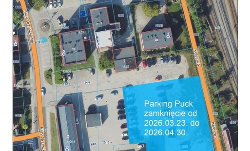 Uwaga – czasowe zamknięcie parkingu