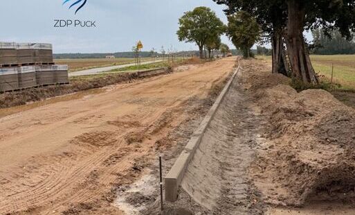 Prace na drodze powiatowej nr 1512G na odcinku Puck – Błądzikowo w toku!