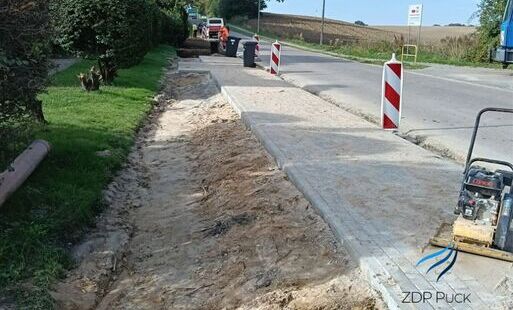 Aktualizacja prac przy drodze powiatowej nr 1524G Krokowa–Jeldzino!